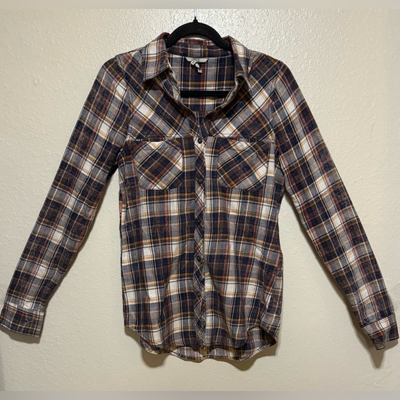 BKE Tops - BKE Plaid Flannel Button-Up Long Sleeve Shirt | Top